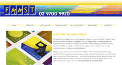 Desktop Screenshot of faastprint.com.au